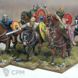 Описание картинки Dark Age Cavalry от Base 28 по цене 2 528руб | Свободный Рынок Миниатюр - СРМ
