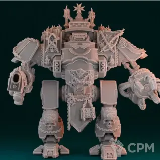 Описание картинки Black Templars Redemptor Dreadnought от Kapers Point по цене 1 350руб | Свободный Рынок Миниатюр - СРМ