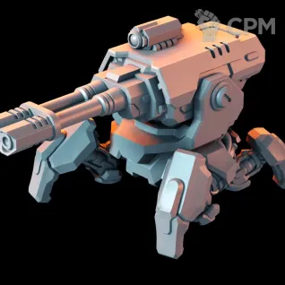 Описание картинки Firestrike Servo-turret от Dr. Printicus по цене 1 000руб | Свободный Рынок Миниатюр - СРМ