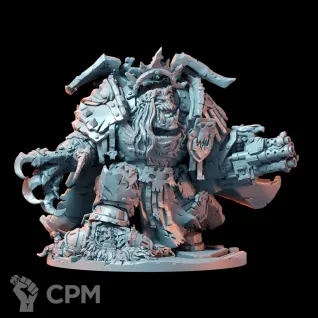Описание картинки Emperork of Orkkind. Орк Император. альтернативный Ghazghkull Thraka. от Подземный человек по цене 1 360руб | Свободный Рынок Миниатюр - СРМ