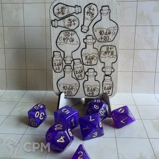 Описание картинки Токены Зелья Набор 12 шт D&amp;D от C.O.W. - STUDIO по цене 150руб | Свободный Рынок Миниатюр - СРМ