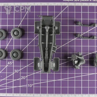 Описание картинки Немецкий бронеавтомобиль Kfz.13 с экипажем / масштаб 1:56 / 28мм от DModels по цене 400руб | Свободный Рынок Миниатюр - СРМ