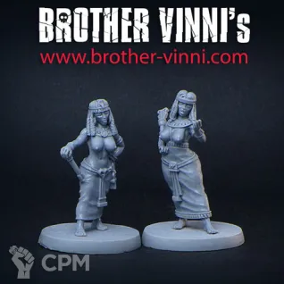 Описание картинки 2 egyptian girls от Brother Vinni по цене 820руб | Свободный Рынок Миниатюр - СРМ