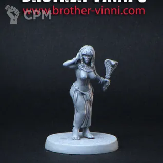 Описание картинки egyptian girl with snake wand от Brother Vinni по цене 410руб | Свободный Рынок Миниатюр - СРМ