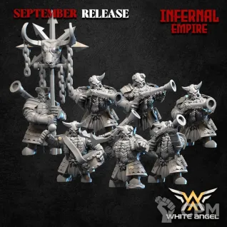 Описание картинки Infernal Guard with Fireglaves x10 от Lazurith по цене 1 000руб | Свободный Рынок Миниатюр - СРМ