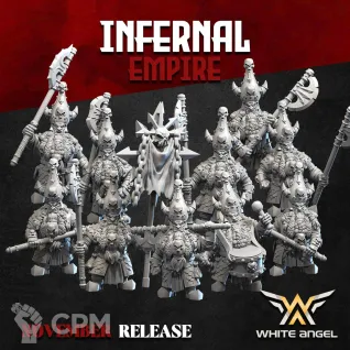 Описание картинки Infernal guard with Great weapon x10 от Lazurith по цене 1 000руб | Свободный Рынок Миниатюр - СРМ