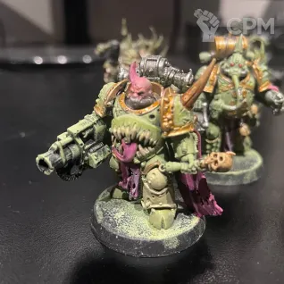 Описание картинки Death Guard Plague Marines от xRECLUSEx по цене 3 500руб | Свободный Рынок Миниатюр - СРМ