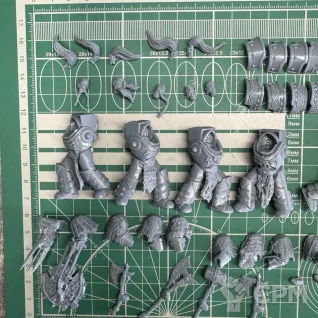Описание картинки Space Wolves Cataphractii Terminators от Recruiter по цене 1 500руб | Свободный Рынок Миниатюр - СРМ