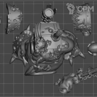 Описание картинки Daemon Prince nurgl от Хитрый гретчин  по цене 740руб | Свободный Рынок Миниатюр - СРМ