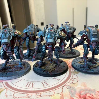 Описание картинки Imperial Knights: Knight Armigers от  по цене 7 500руб | Свободный Рынок Миниатюр - СРМ