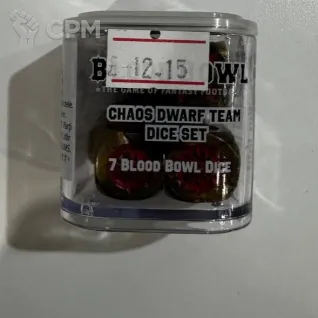 Описание картинки Chaos Dwarf Team Dice Set - Warhammer Bloodbowl - New, Unused от Mundungus по цене 3 399руб | Свободный Рынок Миниатюр - СРМ