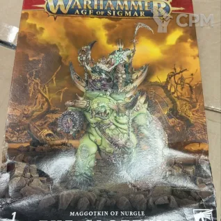 Описание картинки Warhammer Age of Sigmar Maggotkin of Nurgle The Glottkin (помятая коробка на фото) от Дауран по цене 11 000руб | Свободный Рынок Миниатюр - СРМ