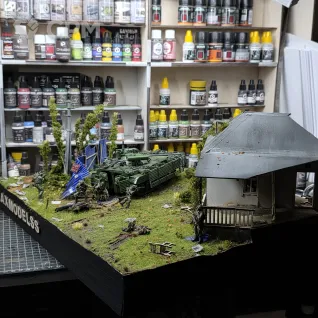 Описание картинки Диорама, БМП 2 М "Бережёк" "Штурм", Масштаб 1/35 от MaxModelss по цене 40 000руб | Свободный Рынок Миниатюр - СРМ