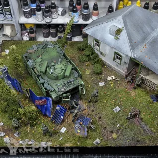 Описание картинки Диорама, БМП 2 М "Бережёк" "Штурм", Масштаб 1/35 от MaxModelss по цене 40 000руб | Свободный Рынок Миниатюр - СРМ