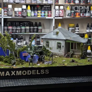 Описание картинки Диорама, БМП 2 М "Бережёк" "Штурм", Масштаб 1/35 от MaxModelss по цене 40 000руб | Свободный Рынок Миниатюр - СРМ