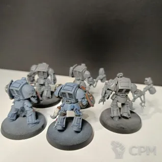 Описание картинки Wolf Guard Terminators от Vseslavthefirst по цене 3 000руб | Свободный Рынок Миниатюр - СРМ