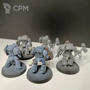 Описание картинки Wolf Guard Terminators от Vseslavthefirst по цене 3 000руб | Свободный Рынок Миниатюр - СРМ