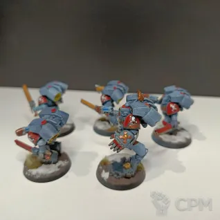 Описание картинки Skyclaws / assault intercessors with jump packs от Vseslavthefirst по цене 2 000руб | Свободный Рынок Миниатюр - СРМ