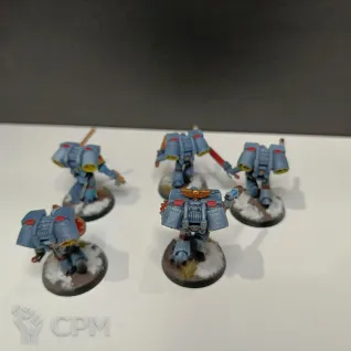 Описание картинки Skyclaws / assault intercessors with jump packs от Vseslavthefirst по цене 2 000руб | Свободный Рынок Миниатюр - СРМ