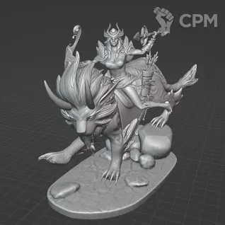 Описание картинки Мирана Mirana Dota 2 от Кира по цене 7 000руб | Свободный Рынок Миниатюр - СРМ
