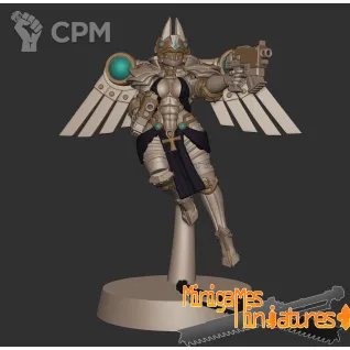 Описание картинки Серафимы Bastet seraphim anime figurines 32мм от ChurcHehe 3d print по цене 900руб | Свободный Рынок Миниатюр - СРМ