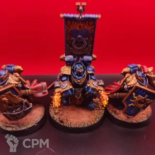 Описание картинки Warhammer 40,000 — Marneus Calgar in Gravis Armour + Victrix Guard от Жидкий Пират по цене 2 600руб | Свободный Рынок Миниатюр - СРМ