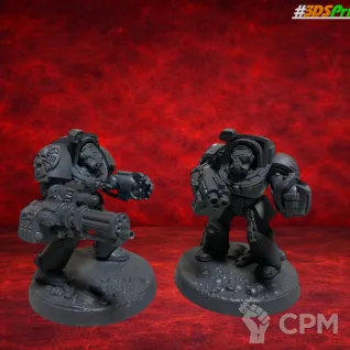 Описание картинки Миниатюры Leviathan Terminator Squad 5 шт 35 мм на подставках элитный отряд Warhammer 40K от 3DSprint по цене 777руб | Свободный Рынок Миниатюр - СРМ
