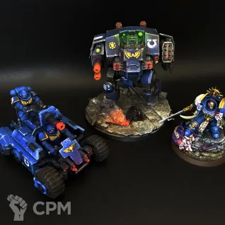 Описание картинки Ultramarines. Небольшая группа от WarBoss  по цене 100руб | Свободный Рынок Миниатюр - СРМ