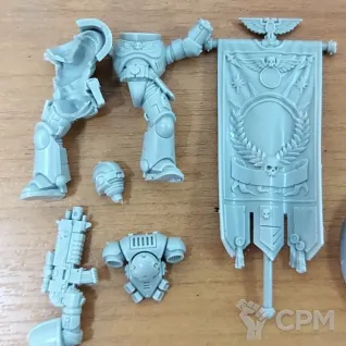 Описание картинки Primaris Space Marine Ancient от Plants vs Zombies по цене 650руб | Свободный Рынок Миниатюр - СРМ