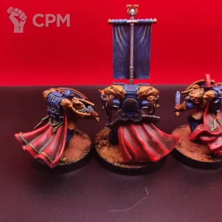 Описание картинки Warhammer 40,000 — Marneus Calgar in Gravis Armour + Victrix Guard от Жидкий Пират по цене 2 600руб | Свободный Рынок Миниатюр - СРМ