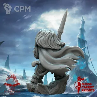 Описание картинки Артас | Коллекционная миниатюра 70 мм от Blood Carrot Knights по цене 1 350руб | Свободный Рынок Миниатюр - СРМ