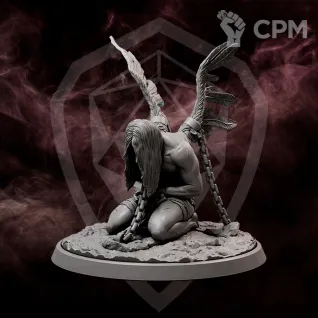 Описание картинки Полуорк/Воин от Dark Craft Hobby по цене 256руб | Свободный Рынок Миниатюр - СРМ