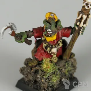 Описание картинки Fantasy Battles Grot Shaman x1 от MiniaturesFAN по цене 2 200руб | Свободный Рынок Миниатюр - СРМ