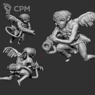 Описание картинки Iron Sultanate - Homunculus Set от Manufactorum76 по цене 700руб | Свободный Рынок Миниатюр - СРМ