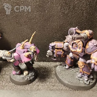 Описание картинки Chaos Lord на паке + obliterators 3 шт. (оригинал) от Magnito по цене 6 500руб | Свободный Рынок Миниатюр - СРМ