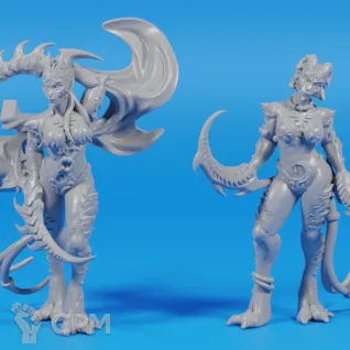 Описание картинки Daemonettes of Slaanesh от ULTRA_BRO по цене 150руб | Свободный Рынок Миниатюр - СРМ