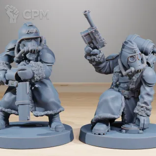 Описание картинки Вальхалльские Ледяные Воины Valhallan Ice Warriors от Подземный человек по цене 1 145руб | Свободный Рынок Миниатюр - СРМ