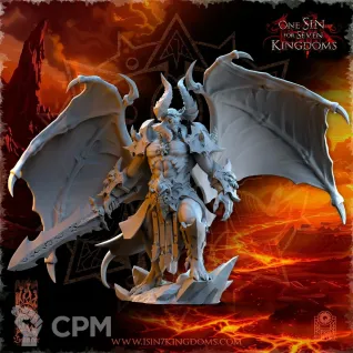 Описание картинки Daemon Prince of Chaos от MrMetalHorror по цене 1 400руб | Свободный Рынок Миниатюр - СРМ