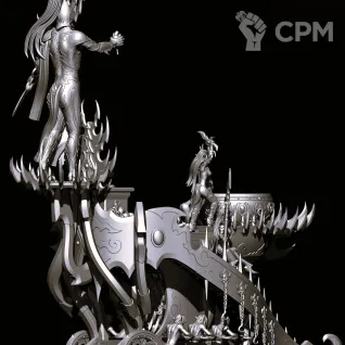Описание картинки Hag Queen on Cauldron of Blood от Магазин Альфария по цене 1 650руб | Свободный Рынок Миниатюр - СРМ