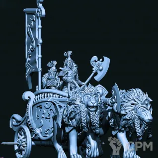 Описание картинки Lion Chariot of Chrace от Магазин Альфария по цене 900руб | Свободный Рынок Миниатюр - СРМ