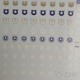 Описание картинки Transfer Sheet Ultramarines от ССП по цене 1 800руб | Свободный Рынок Миниатюр - СРМ