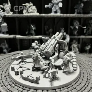 Описание картинки Warhammer 40000 Artillery Team от Houston Program по цене 1 050руб | Свободный Рынок Миниатюр - СРМ