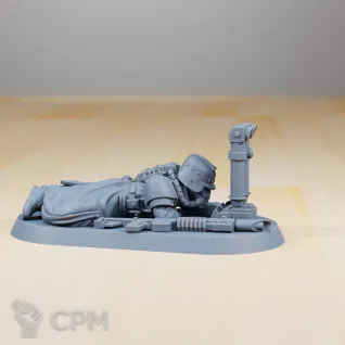 Описание картинки Heavy Weapons Squad Криговские тяжёлое орудия с расчетом от Подземный человек по цене 410руб | Свободный Рынок Миниатюр - СРМ