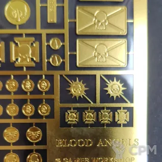 Описание картинки Фототравление Blood Angels от ССП по цене 1 900руб | Свободный Рынок Миниатюр - СРМ