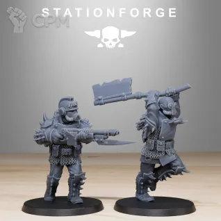 Описание картинки + Corrupted Guard Infantry Builder Kit + от WastelandMiniatures по цене 1 540руб | Свободный Рынок Миниатюр - СРМ