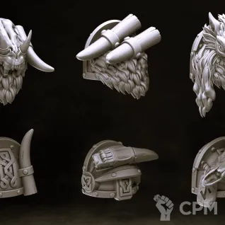Описание картинки Wolf Guard Headtakers от Магазин Альфария по цене 600руб | Свободный Рынок Миниатюр - СРМ