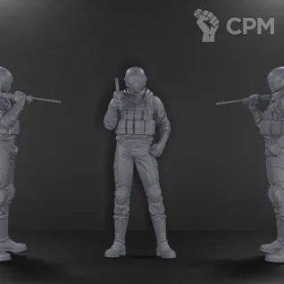 Описание картинки Grey: Digital Target , "Bikers" от White Rhino по цене 799руб | Свободный Рынок Миниатюр - СРМ
