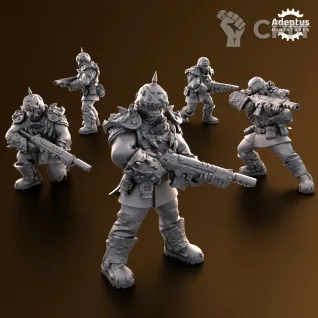 Описание картинки Squad Sporeblight Regiment от Zakat-3D по цене 1 500руб | Свободный Рынок Миниатюр - СРМ