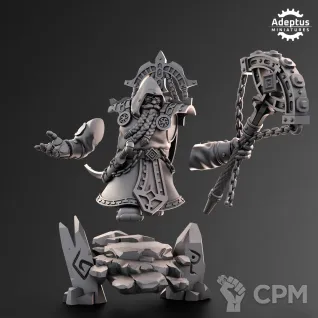 Описание картинки Rune-Seer. Dwarves от Manufactorum76 по цене 500руб | Свободный Рынок Миниатюр - СРМ