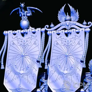 Описание картинки High Elves Noble - Battle Standard Bearer от Магазин Альфария по цене 170руб | Свободный Рынок Миниатюр - СРМ